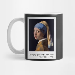the girl with pearl earring - judgement 101 Mug